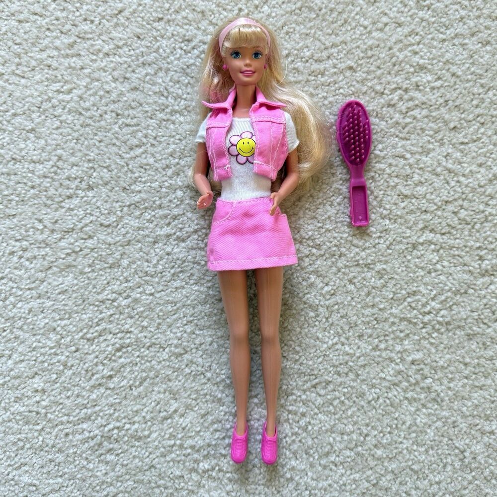 VNTG 1996 - Share A Smile Barbie Doll #17247 Mattel Special Edition Daisy Flower - Picture 11 of 11